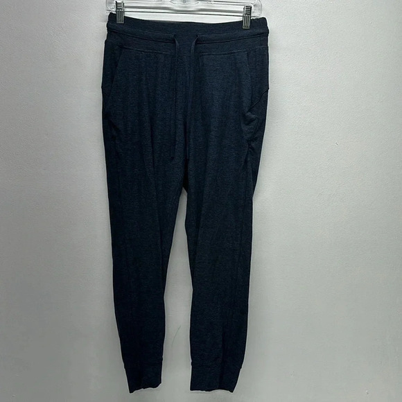 Lululemon Ready To Rulu Jogger Cropped Pants Crops Heathered Navy Blue Size 6 - Picture 1 of 10